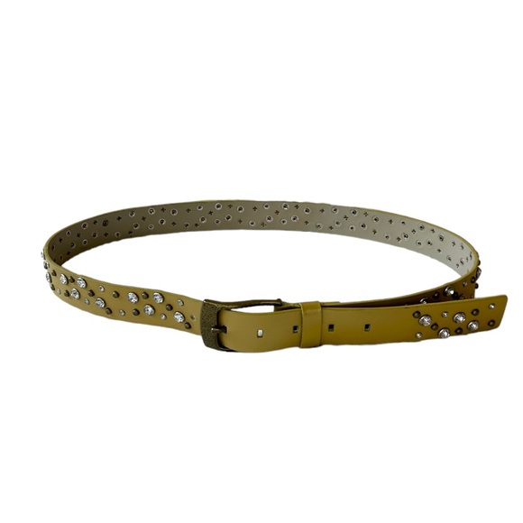 Calvin Klein Gold and Rhinestone Studded Belt - Picture 2 of 14